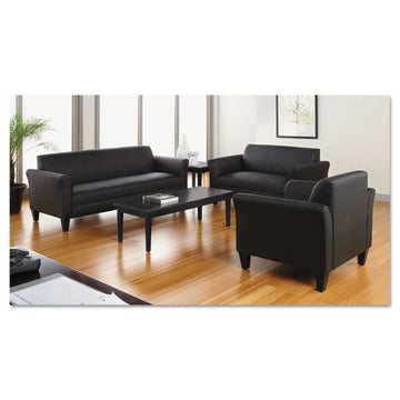 Alera® Alera Valencia Series Occasional Table, Rectangle, 47.25w X 19.13d X 16.38h, Black freeshipping - TVN Wholesale